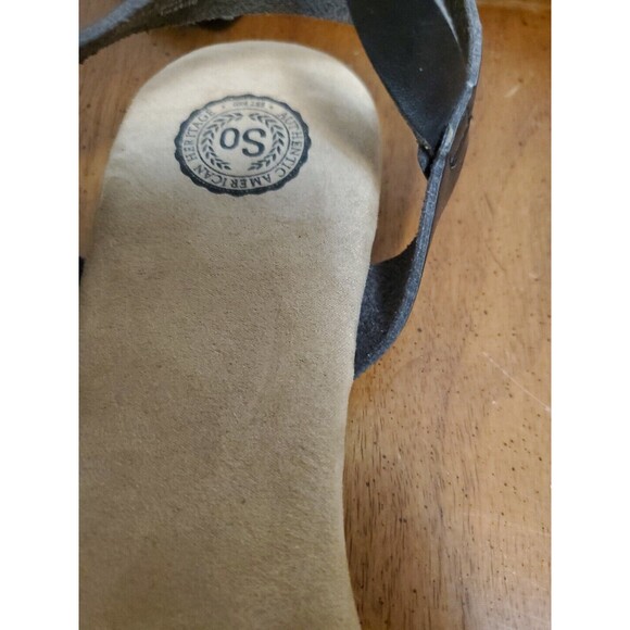 So Authentic American Heritage Ocean Black Geomentric Sandals Size 9.5 New - Picture 5 of 6